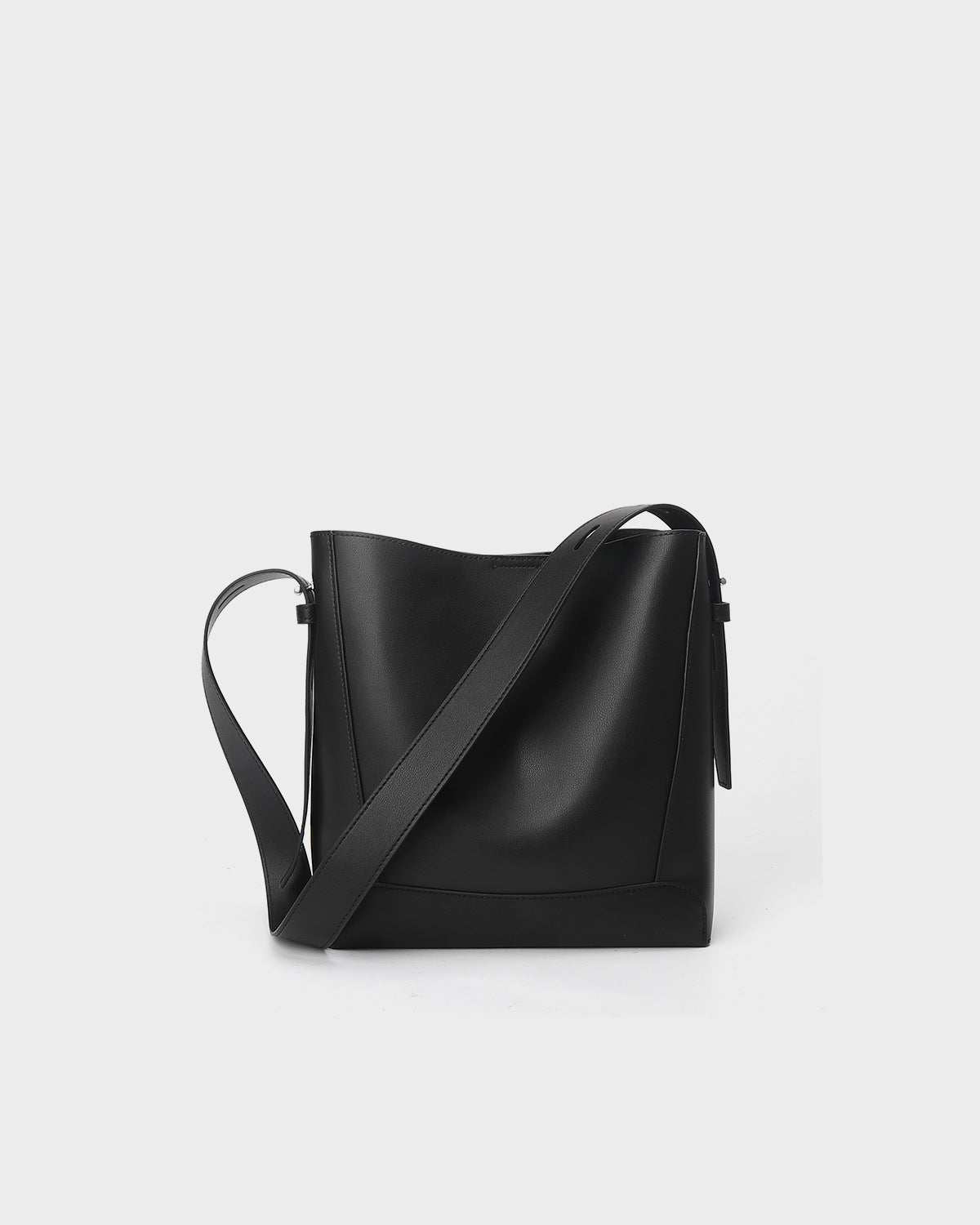 Large capacity crossbody bag all-match women's bag genuine leather shoulder bag commuter bucket bag