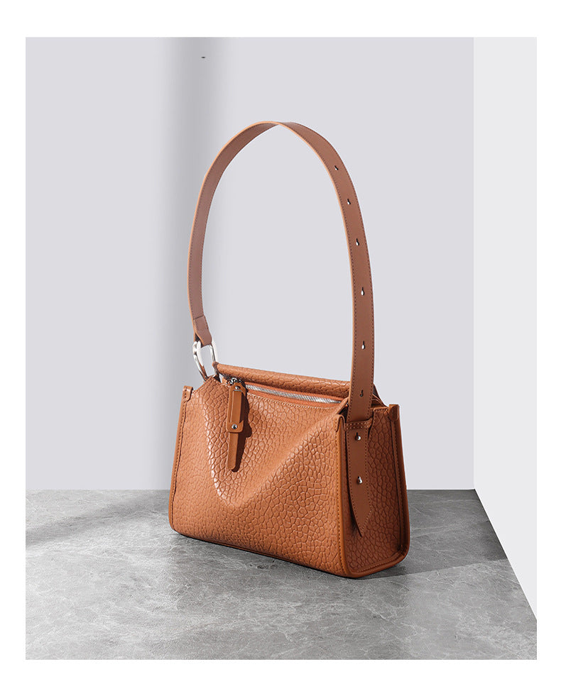 Niche pillow bag small handbag genuine leather shoulder bag