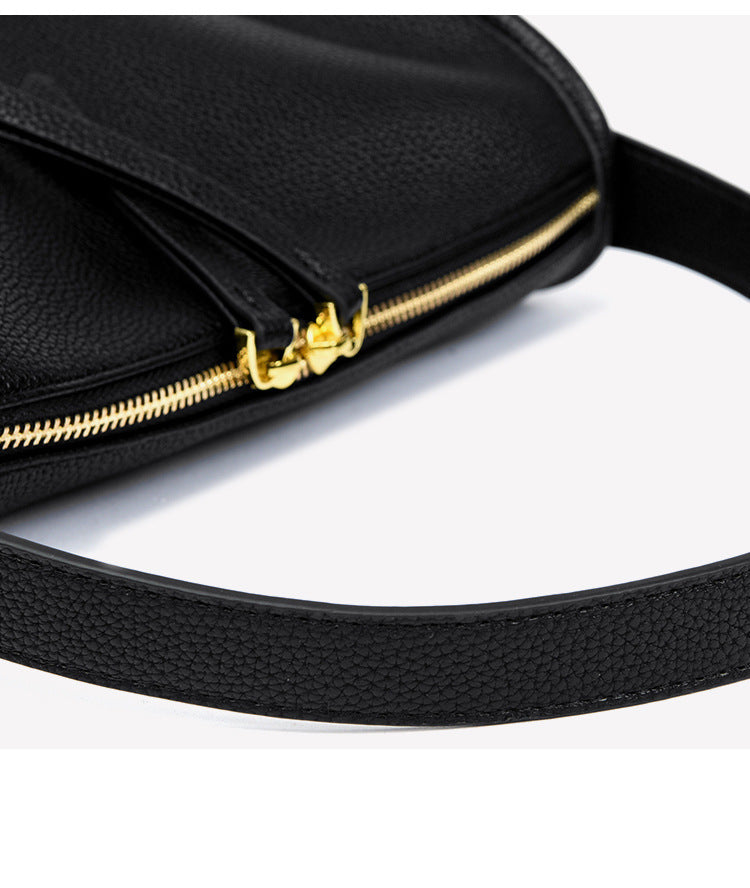 Soft leather high-end niche handbag fashionable casual shoulder messenger bag