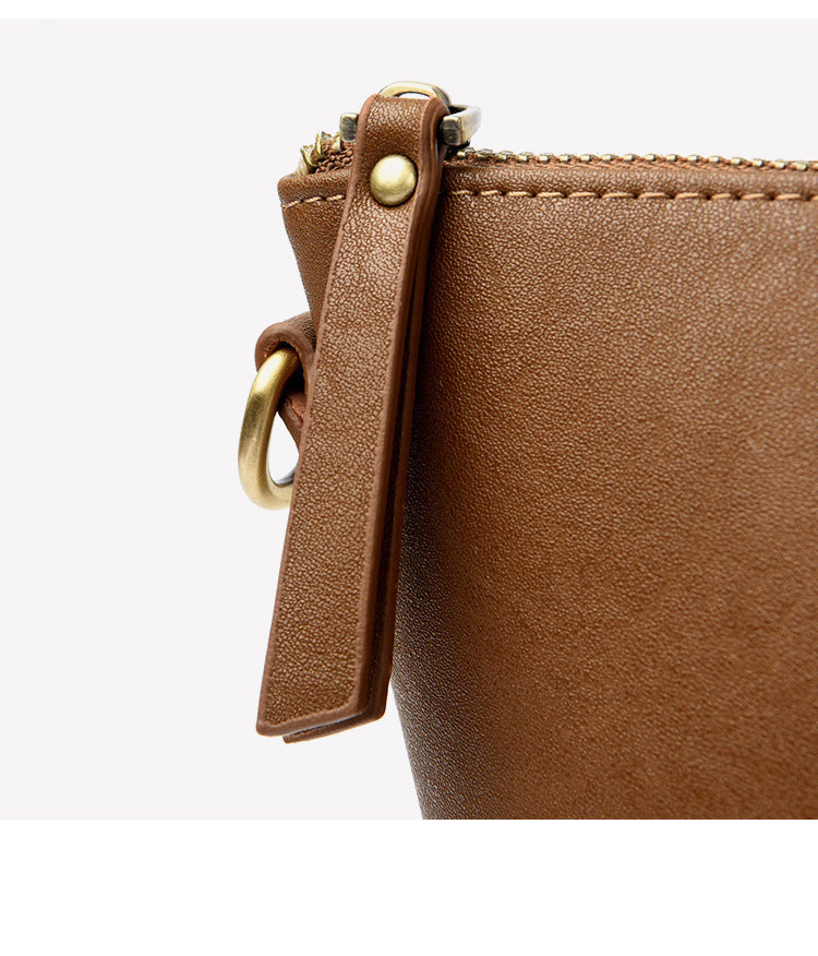 High-end large-capacity casual tote bag simple solid color shoulder bag