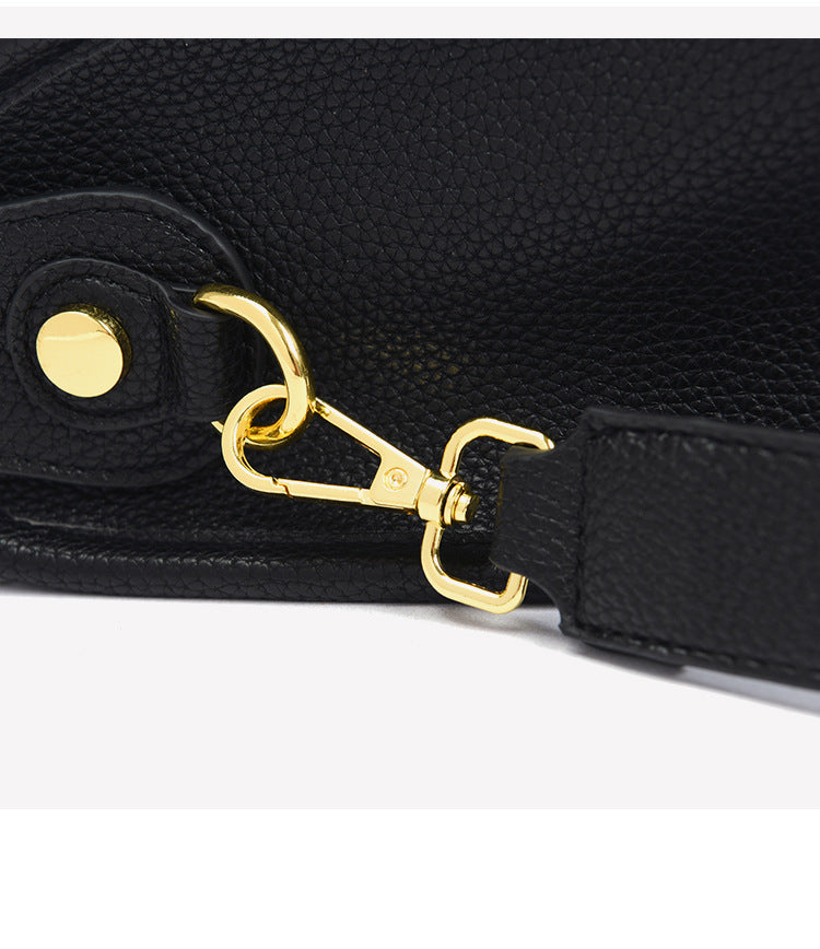 Soft leather high-end niche handbag fashionable casual shoulder messenger bag
