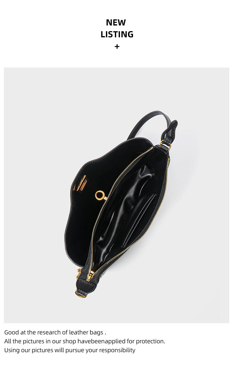 Small genuine leather handbag high-end shoulder messenger bag