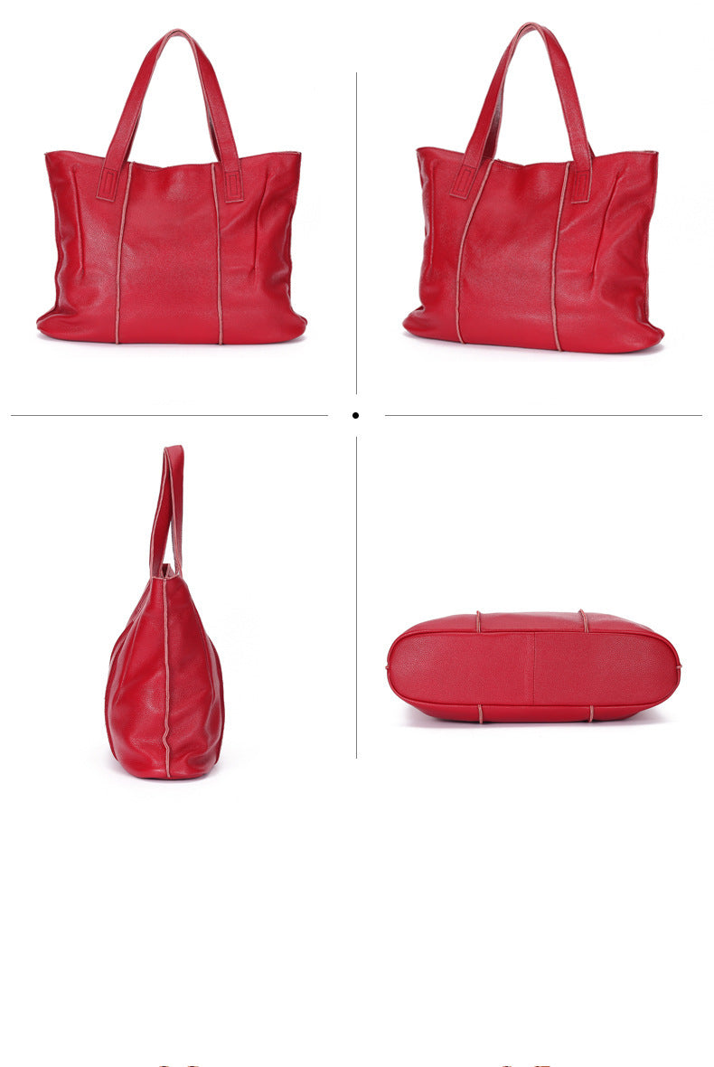 Simple fashion hand-held tote bag ladies bag