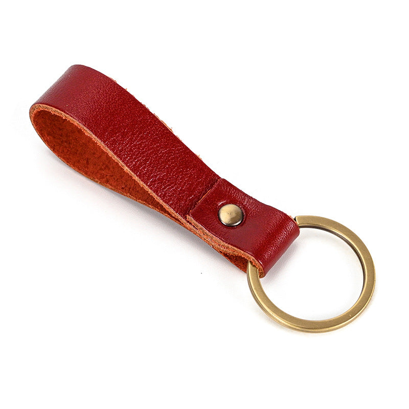 Genuine leather original personalized retro bag pendant