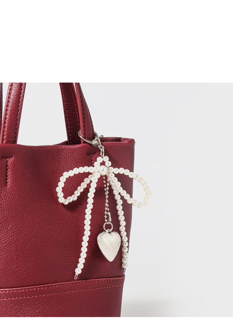Versatile retro messenger bag genuine leather single shoulder top layer cowhide handbag mini bag