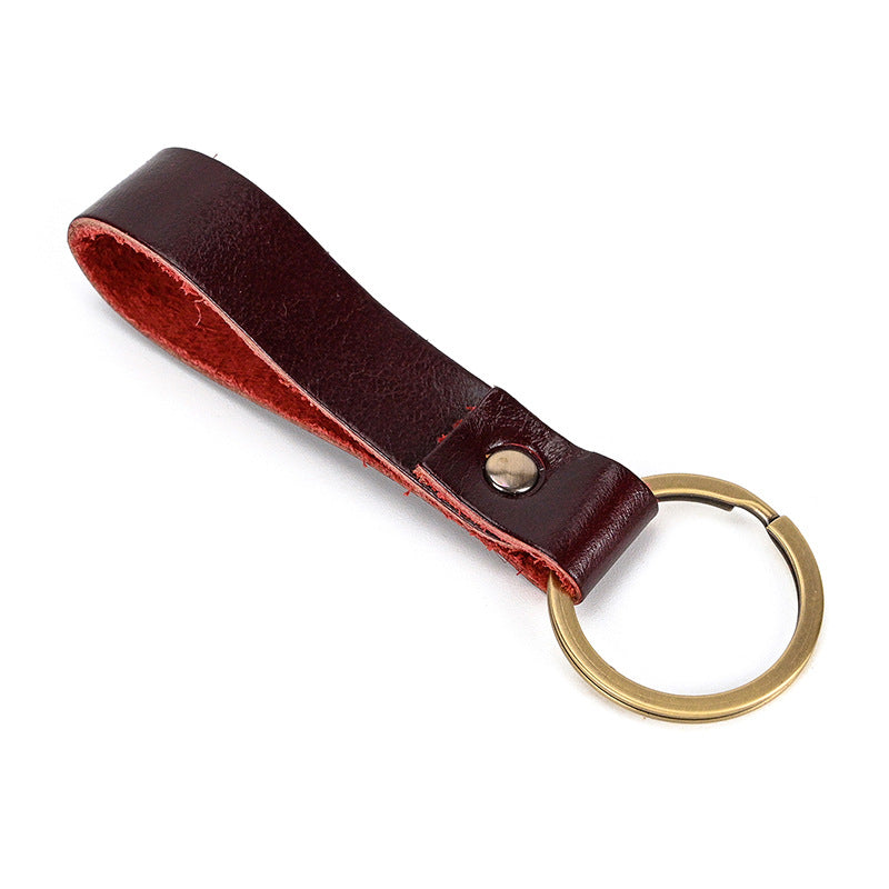 Genuine leather original personalized retro bag pendant