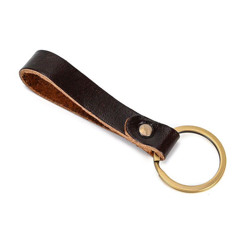 Genuine leather original personalized retro bag pendant