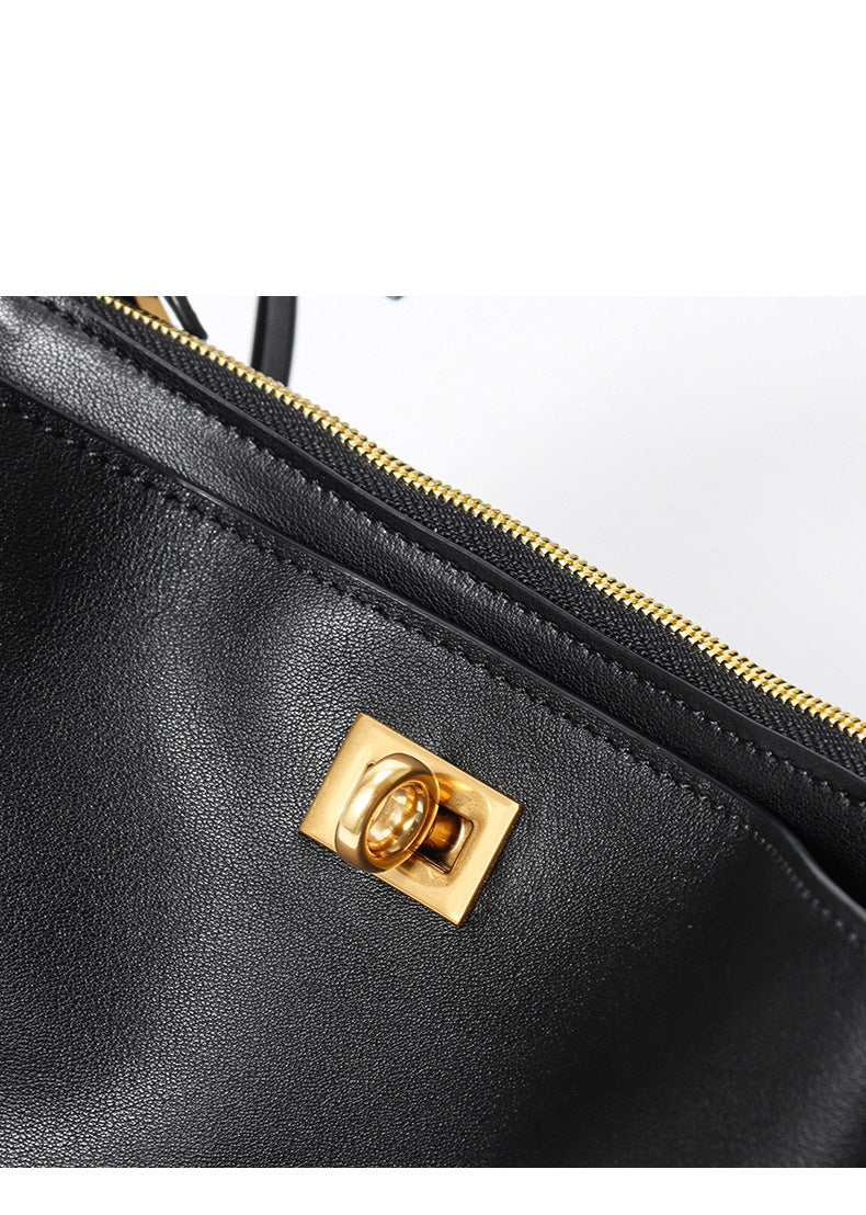 Small genuine leather handbag high-end shoulder messenger bag