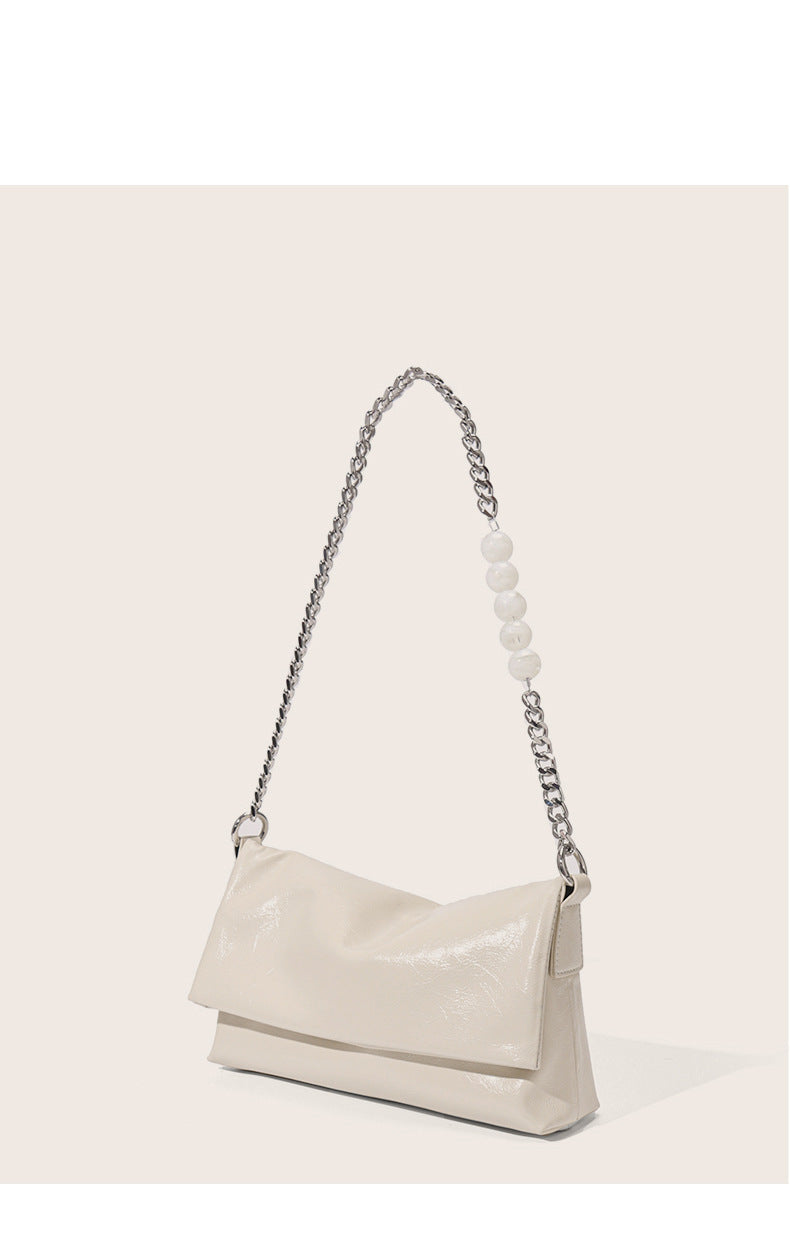 High-end niche design genuine leather women's shoulder messenger bag