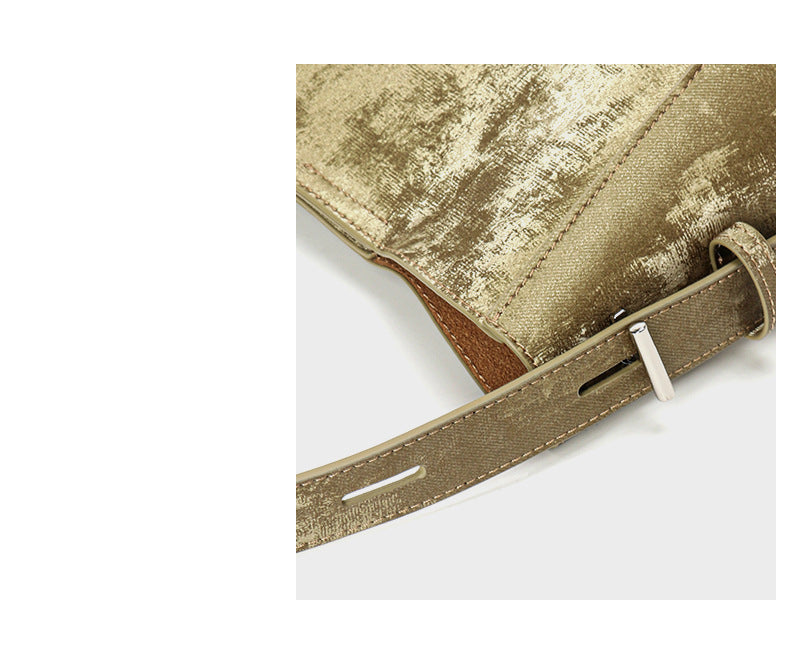 Large capacity high-grade genuine leather women's bag commuter niche shoulder crossbody women's bucket bag