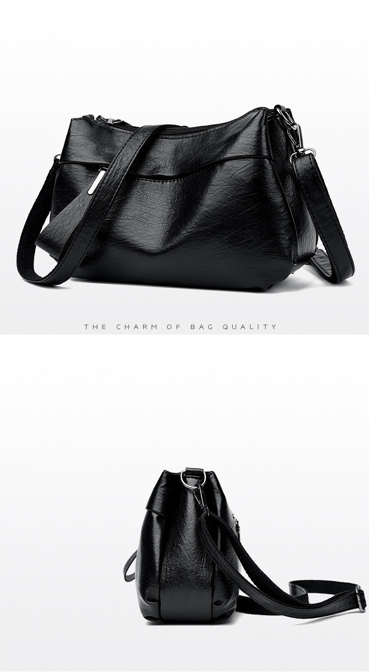 Waterproof and dirt-resistant fashionable women's shoulder messenger bag simple trend bag