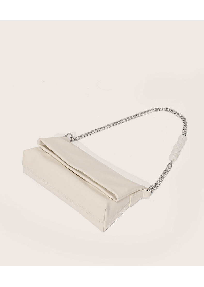 High-end niche design genuine leather women's shoulder messenger bag