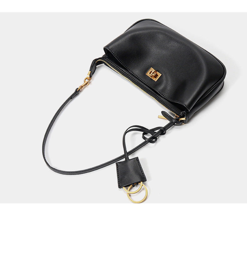 Small genuine leather handbag high-end shoulder messenger bag