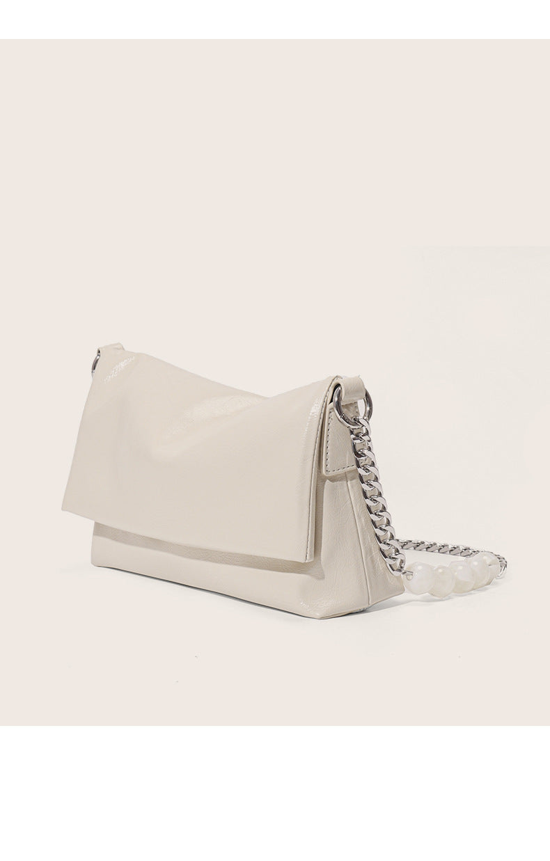 High-end niche design genuine leather women's shoulder messenger bag