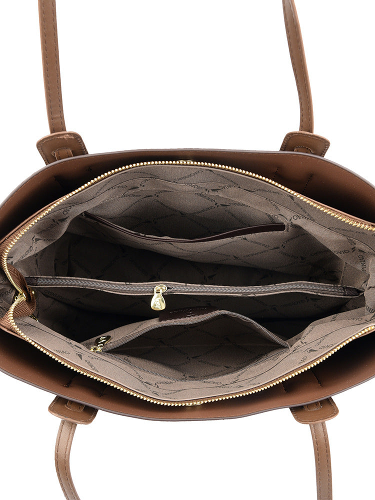 Retro shoulder bag large capacity fashion tote bag simple messenger bag handbag
