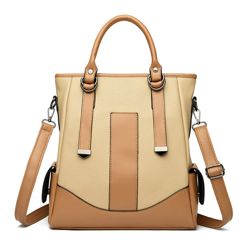 Creative contrast color handbag commuter tote bag shoulder messenger bag