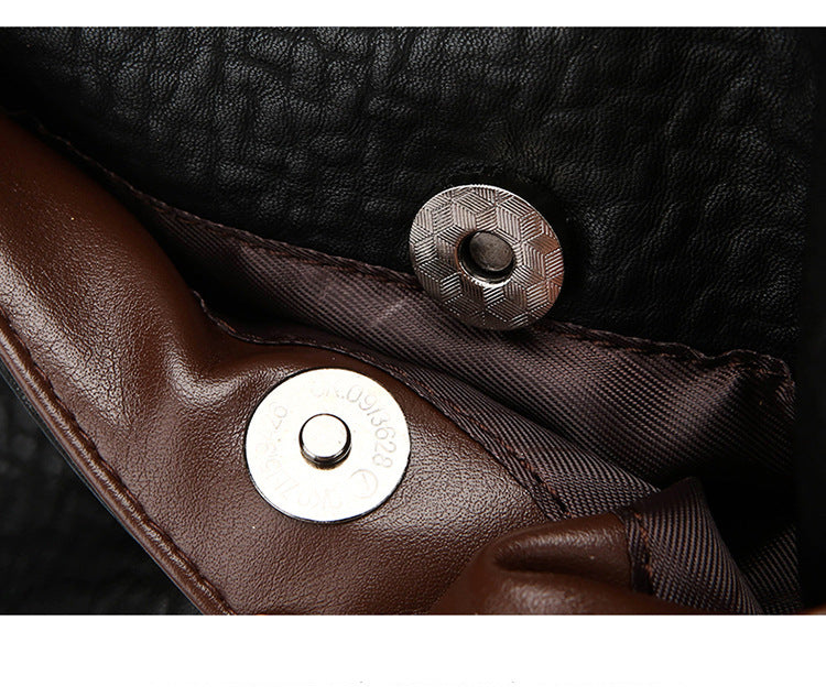 Top layer cowhide shoulder messenger bag women's commuter handbag