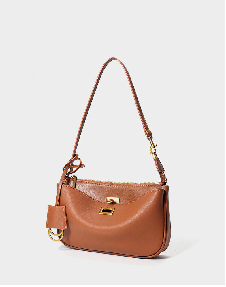 Small genuine leather handbag high-end shoulder messenger bag
