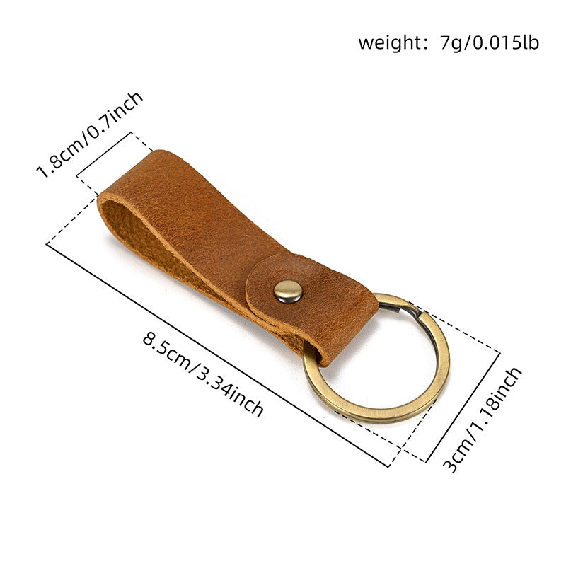 Genuine leather original personalized retro bag pendant