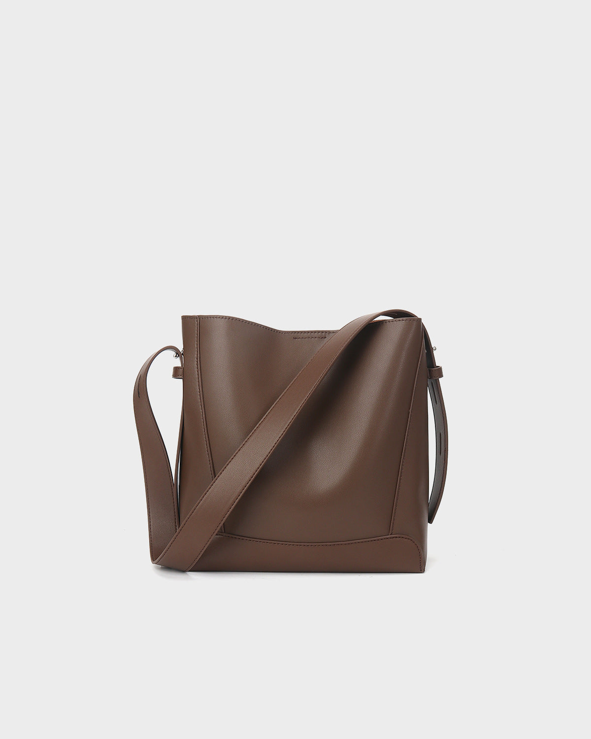 Large capacity crossbody bag all-match women's bag genuine leather shoulder bag commuter bucket bag