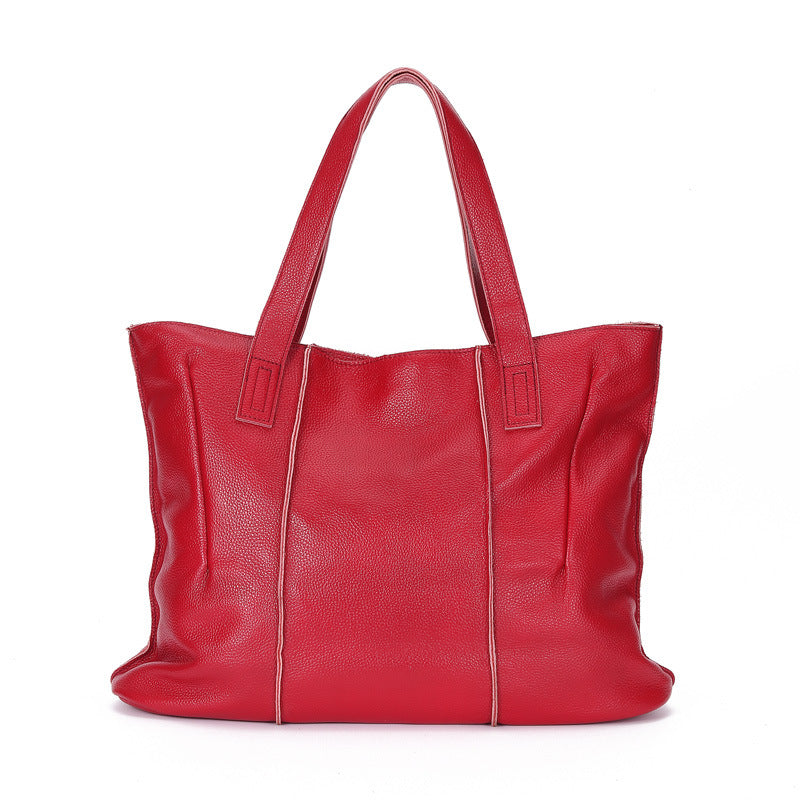 Simple fashion hand-held tote bag ladies bag
