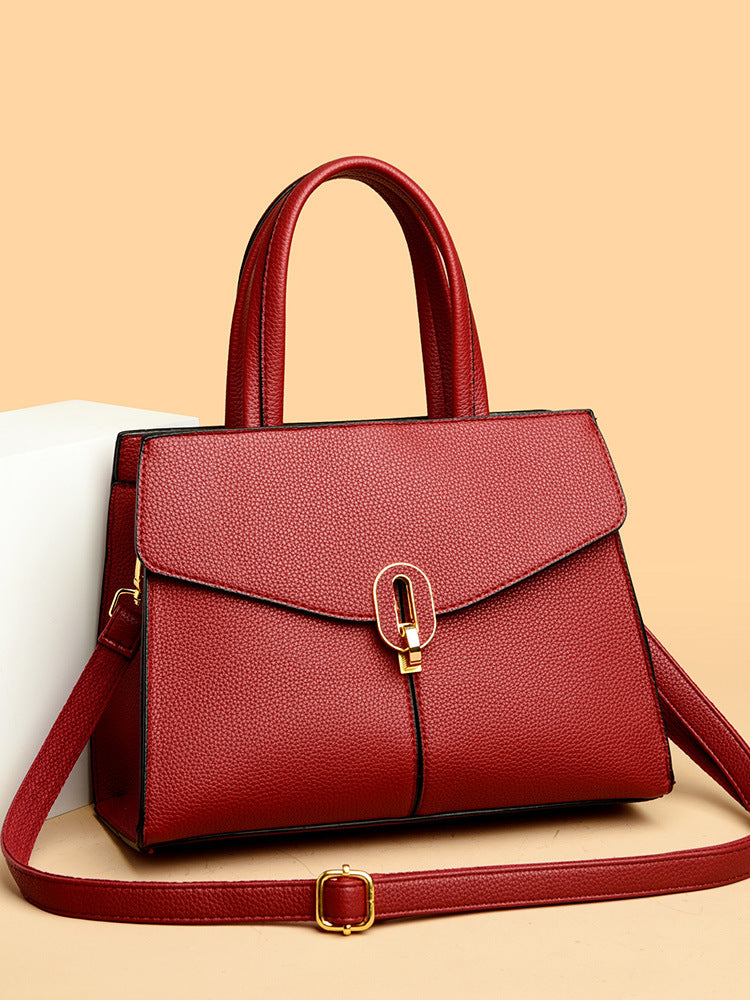 Simple and elegant large-capacity ladies' high-end handbag