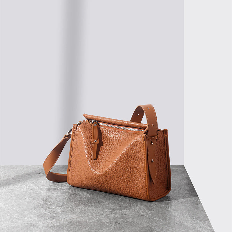 Niche pillow bag small handbag genuine leather shoulder bag