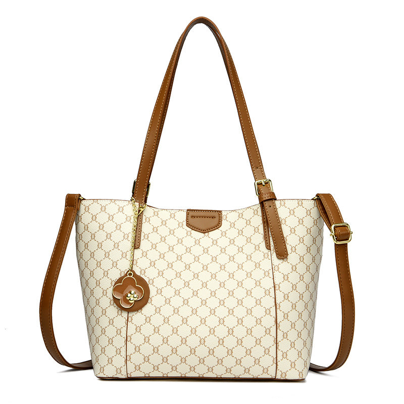 Large Capacity Tote Bag Printed Shoulder Crossbody Bag Handbag for Women