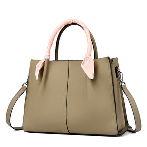 Top layer cowhide shoulder bag large capacity genuine leather women's bag messenger bag fashionable simple tote bag