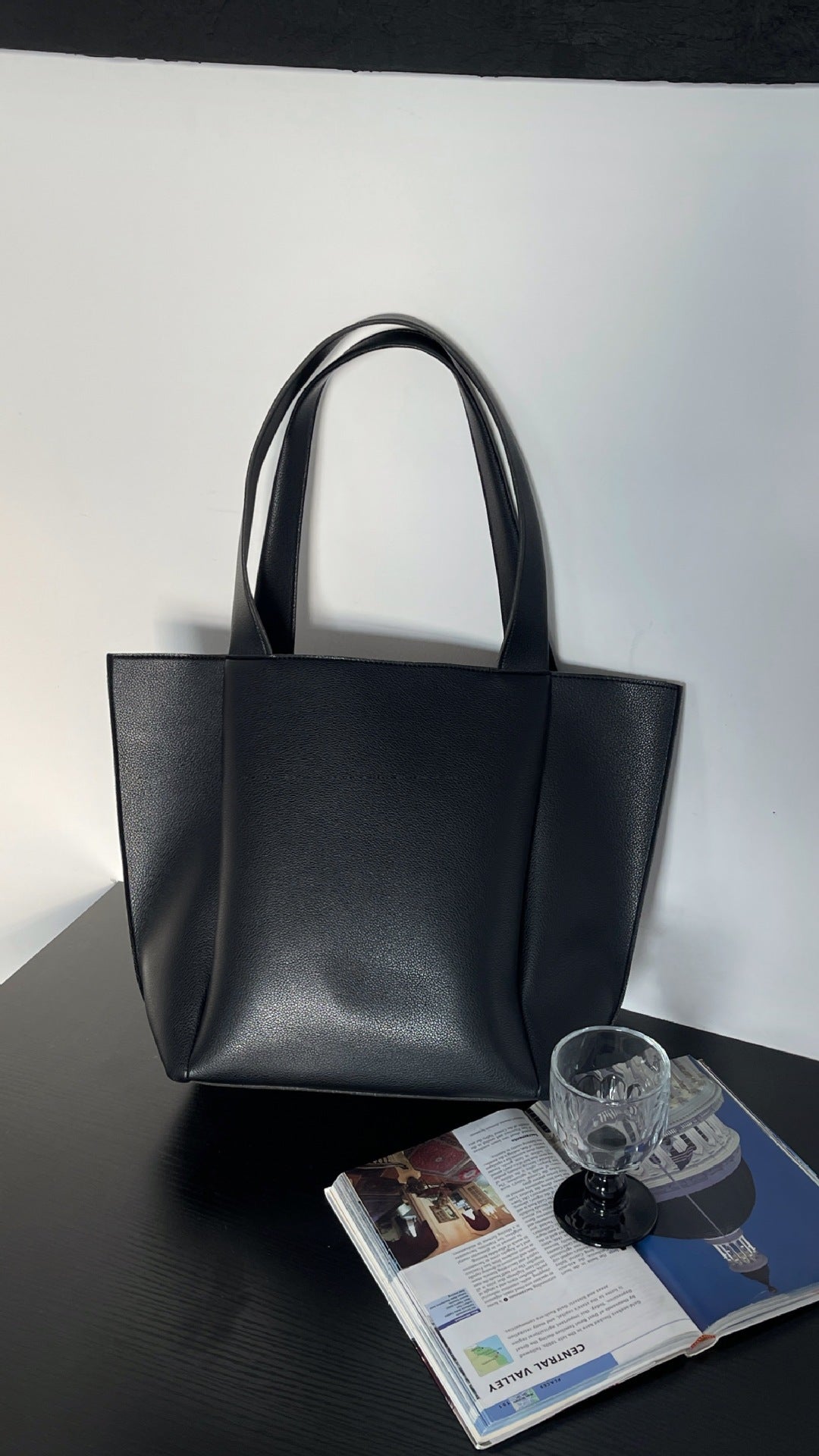Simple women's handbag large capacity high-grade soft leather shoulder bag