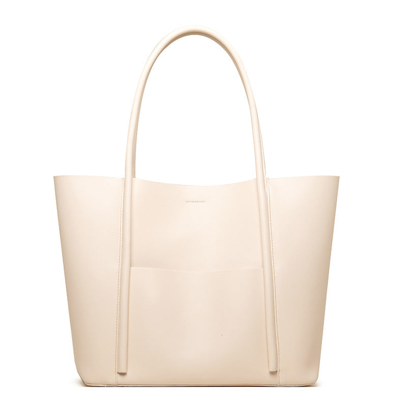 Top layer cowhide mother-and-child bag shoulder bag simple large capacity tote bag