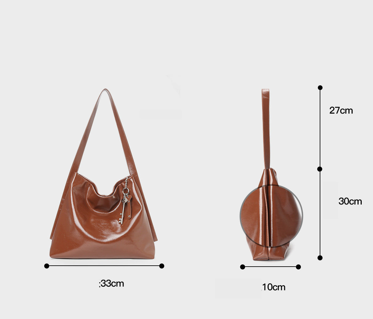 Genuine leather women's bag niche soft leather tote bag versatile high-end large capacity cowhide shoulder bag large bag