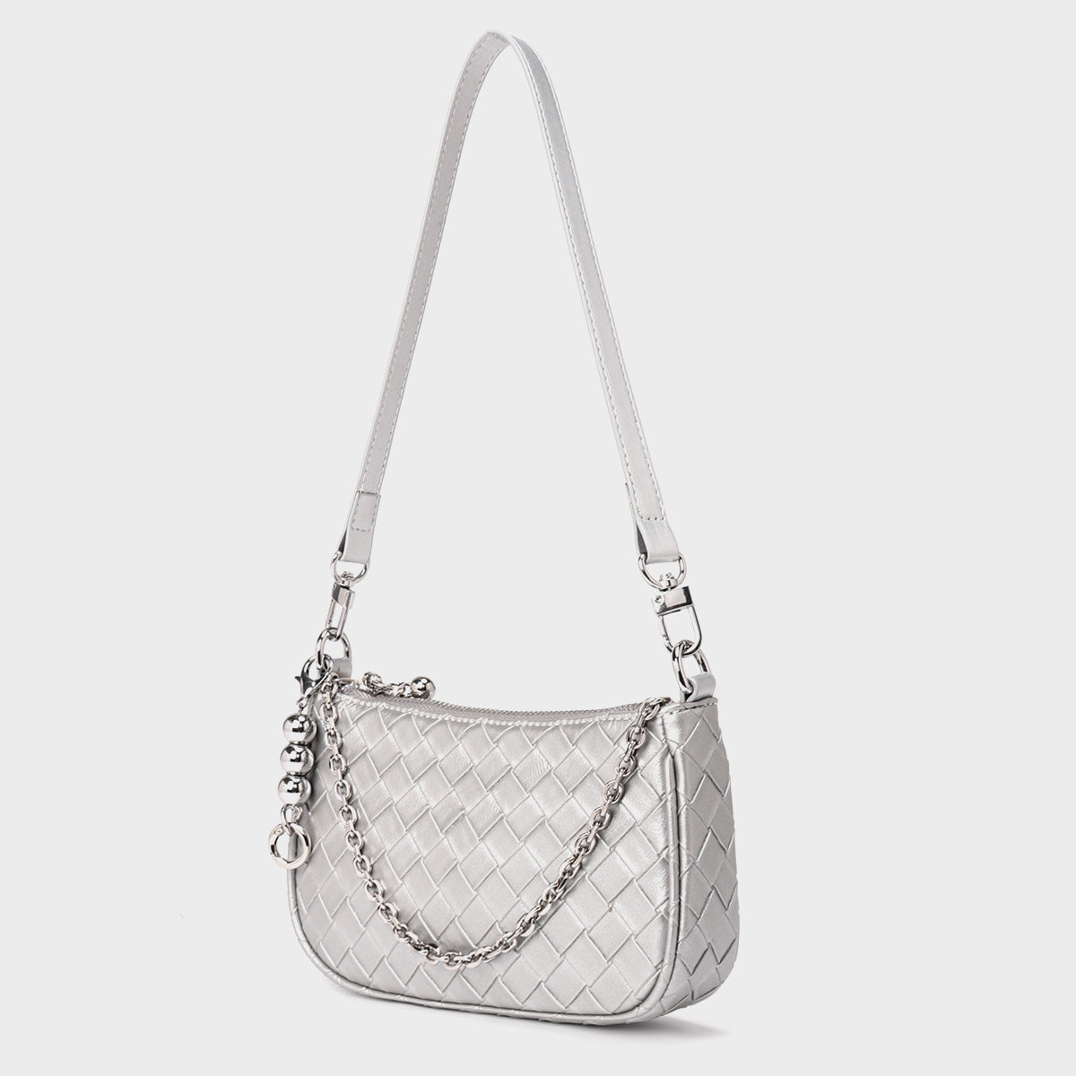 Genuine leather shoulder bag high-end versatile crossbody small square bag