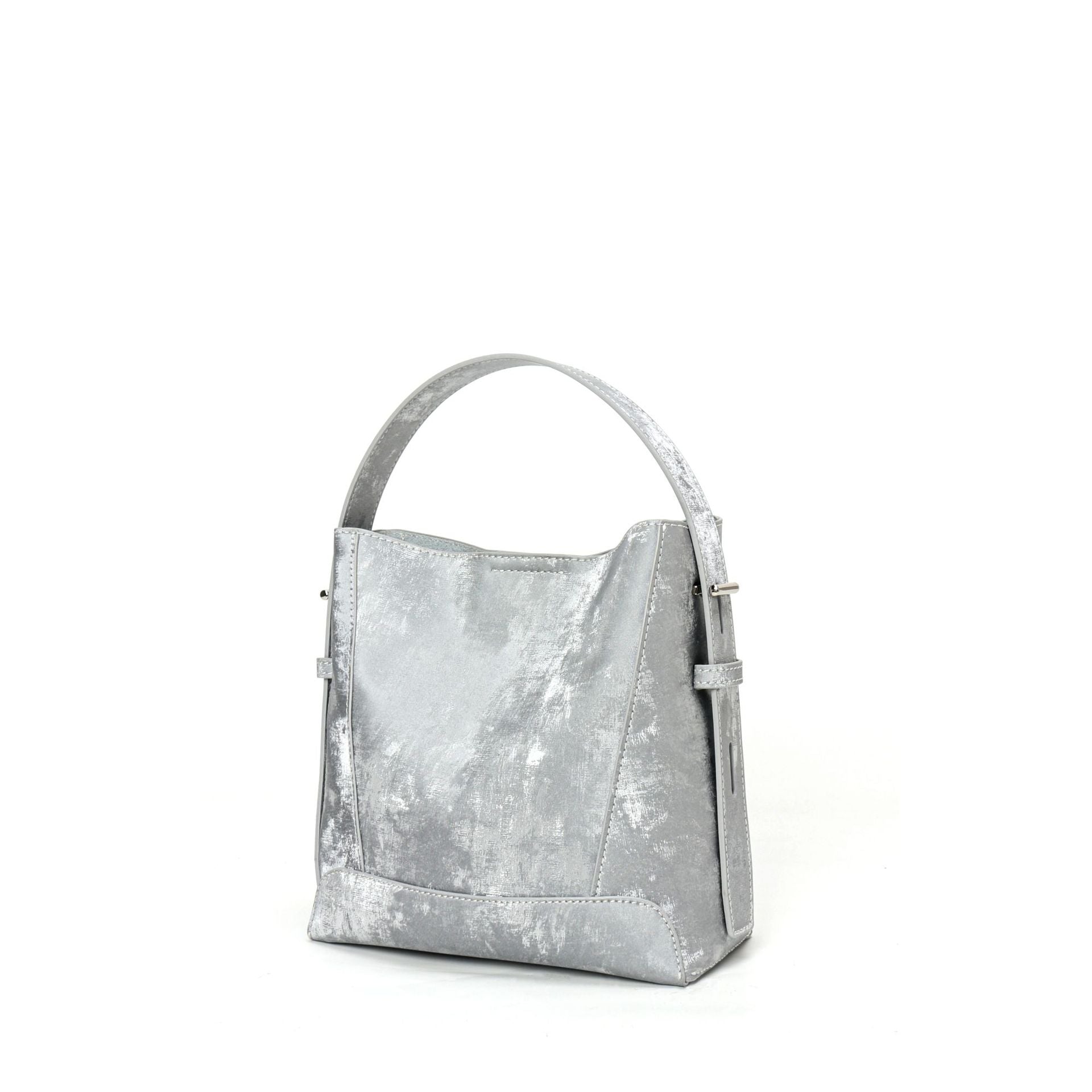 Large capacity high-grade genuine leather women's bag commuter niche shoulder crossbody women's bucket bag