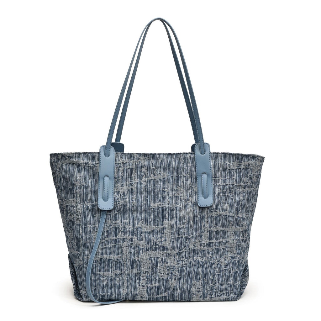 Thickened Washed Denim Tote Bag Vintage Women's Shoulder Bag High-end Handbag