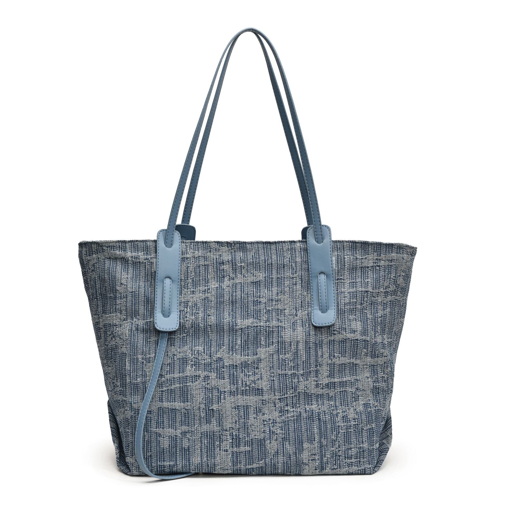 Thickened Washed Denim Tote Bag Vintage Women's Shoulder Bag High-end Handbag