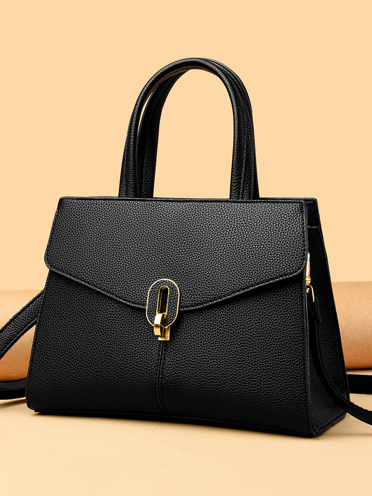 Simple and elegant large-capacity ladies' high-end handbag