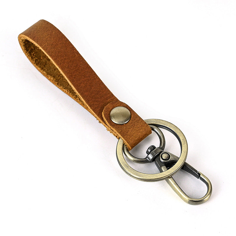 Genuine leather original personalized retro bag pendant