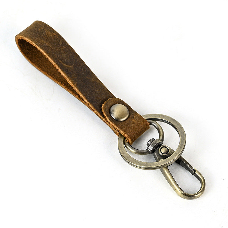 Genuine leather original personalized retro bag pendant