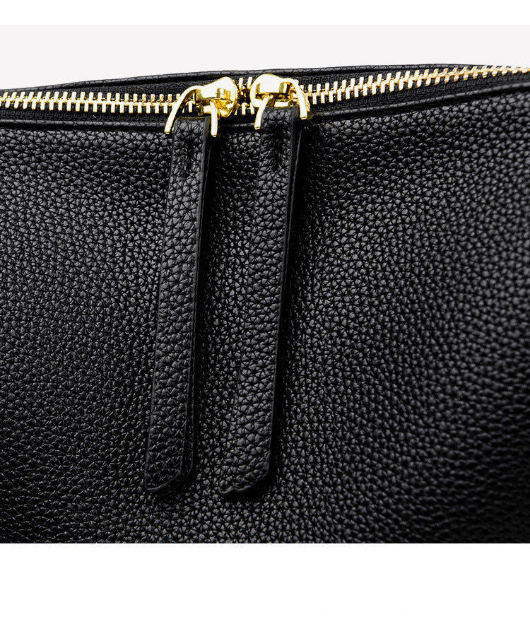 Soft leather high-end niche handbag fashionable casual shoulder messenger bag