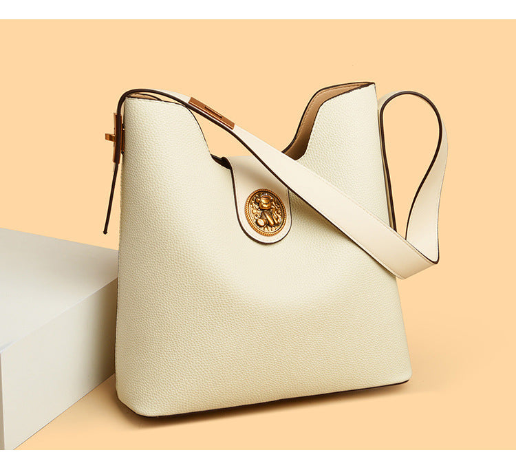 Women's crossbody bag bucket bag one shoulder versatile handbag commuter bag simple and versatile