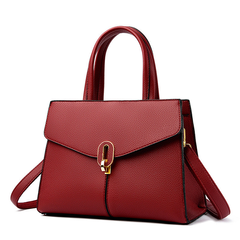 Simple and elegant large-capacity ladies' high-end handbag
